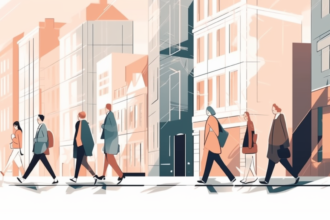 People walking in the street (c) Nos Alpes IA